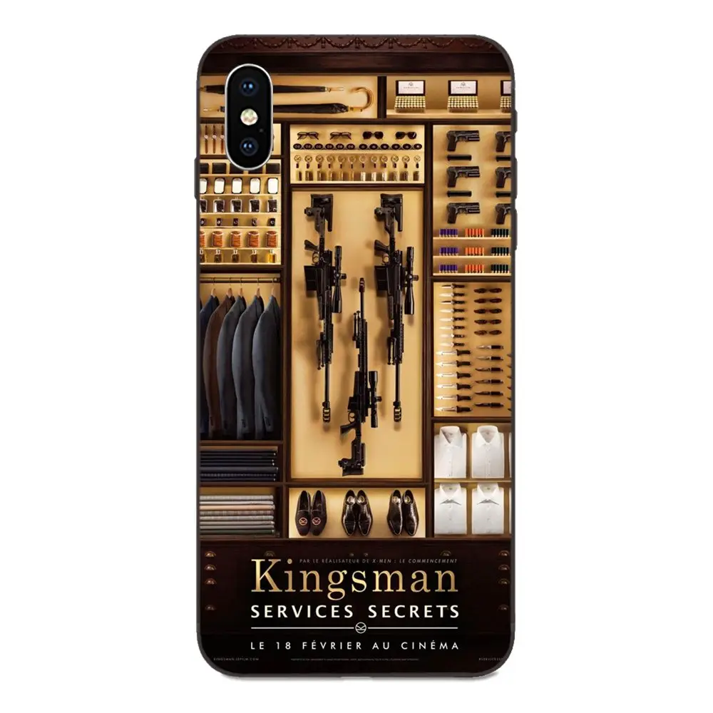 TPU Accessories Pouches For Apple iPhone 4 4S 5 5S SE 6 6S 7 8 Plus X XS Max XR Kingsman The Secret Service Logo | Мобильные