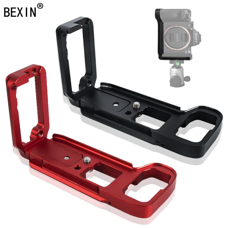 2PCS A7M3 black BEXIN быстросъемная l-пластина для камеры, специальная Вертикальная пластина для крепления штатива для sony A7M3 A7III A7RIII arca swiss clamp - Цвет: 2PCS A7M3 black