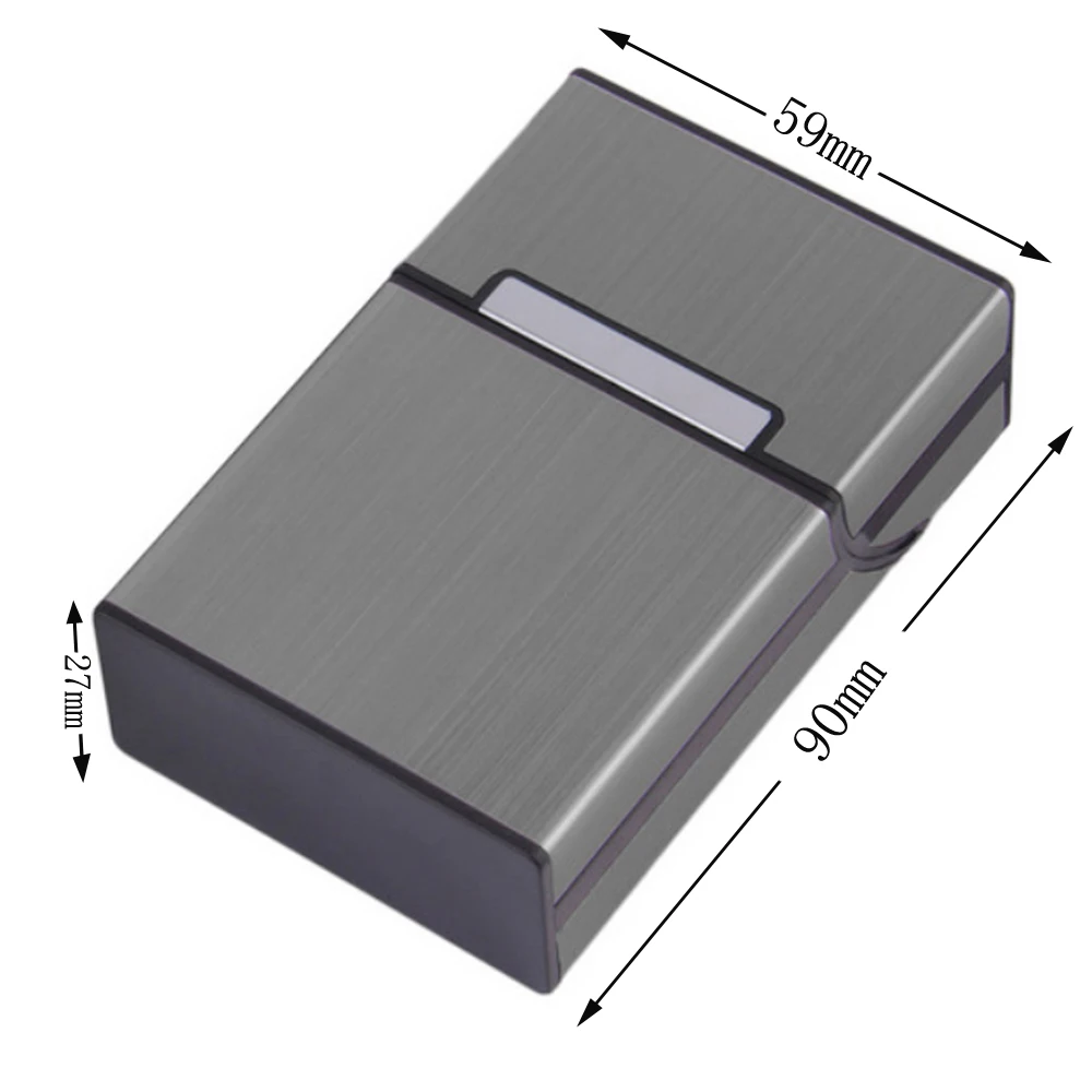 40 шт. оптовая продажа чехол для сигарет из алюминиевого сплава в качестве