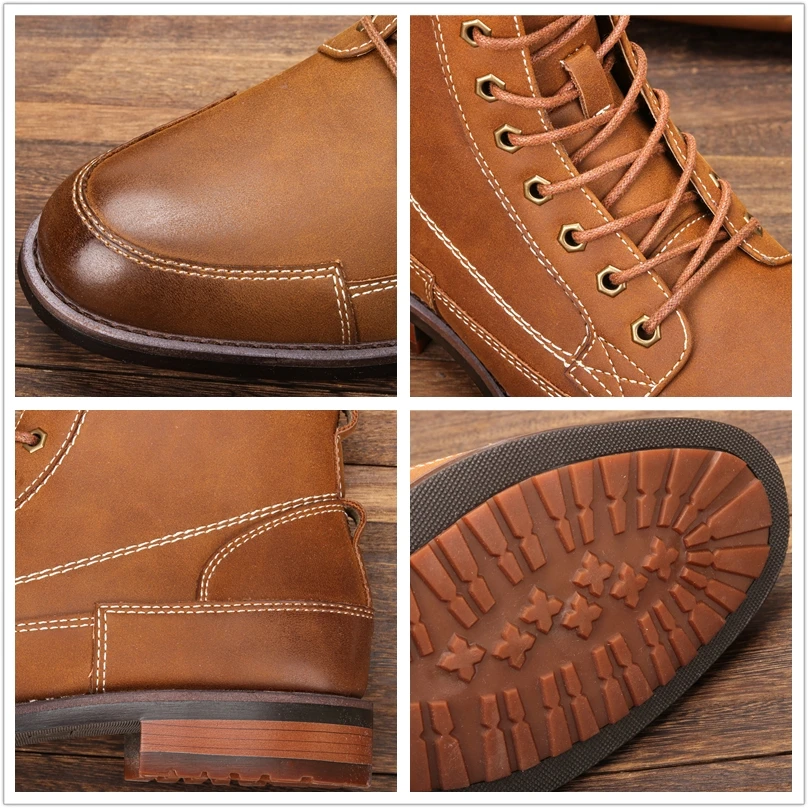 

Men boots Size 8-12 rubber boots for men British Royal Men's shoes handmade cowboy boots top quality Ankle boots