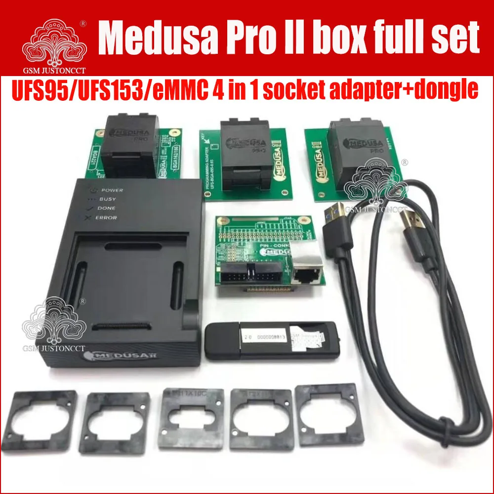 2022 Оригинальный Новый Medusa box Pro II полный комплект (UFS95/UFS153/eMMC 4 в 1 переходник для
