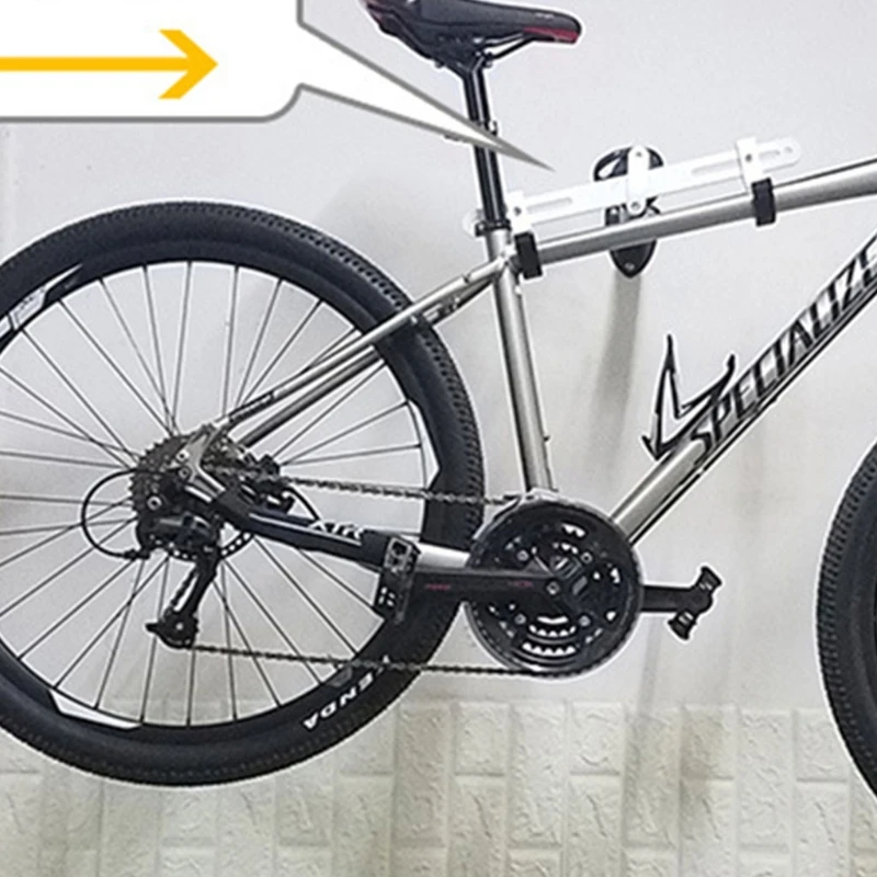 

Indoor Horizontal Wall Mount Bike Storage Rack Safe Secure Cycling Hanger Holder 53CD