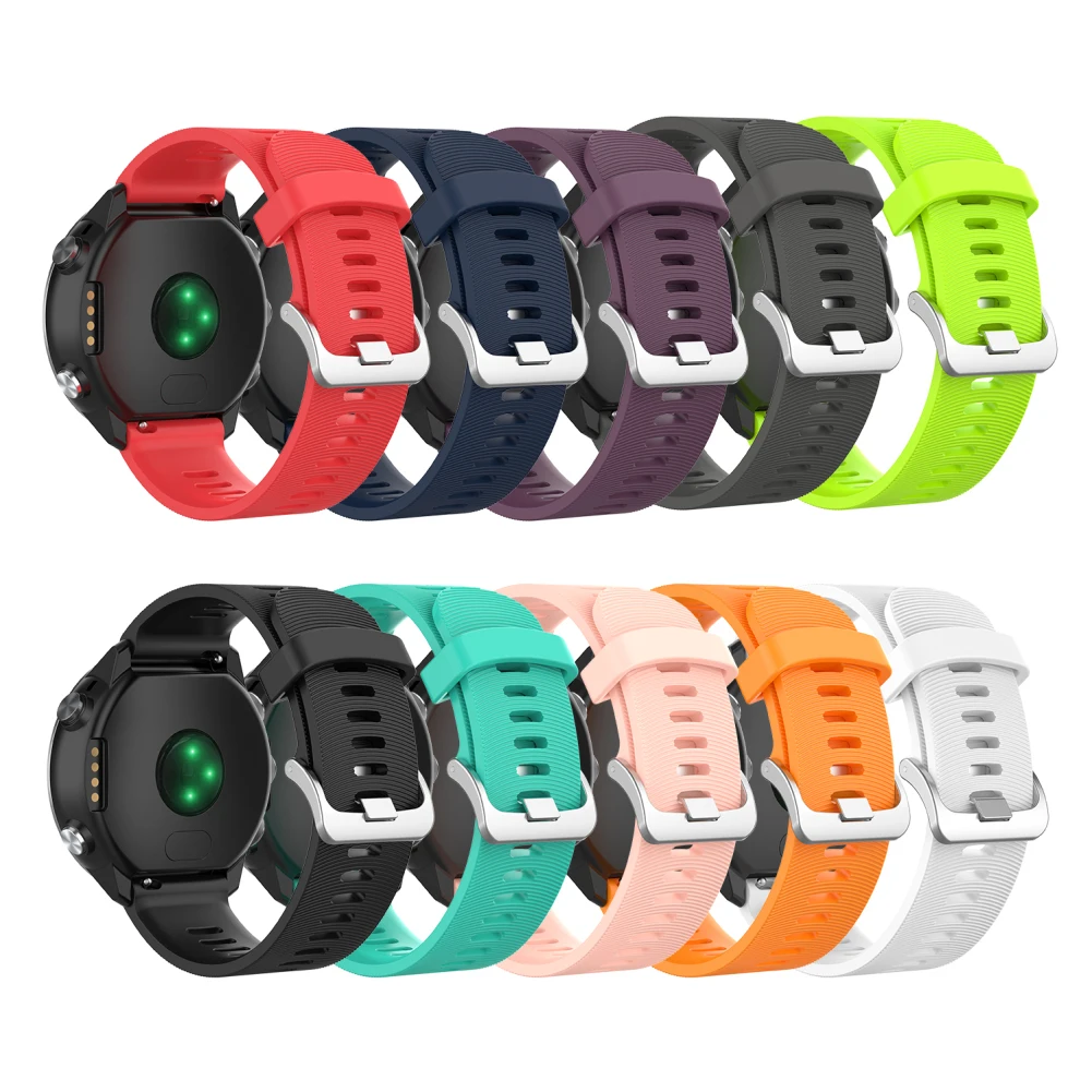 Мягкий силиконовый сменный ремешок для Garmin Vivoactive3 3 Vivomove HR смарт браслет Forerunner 645