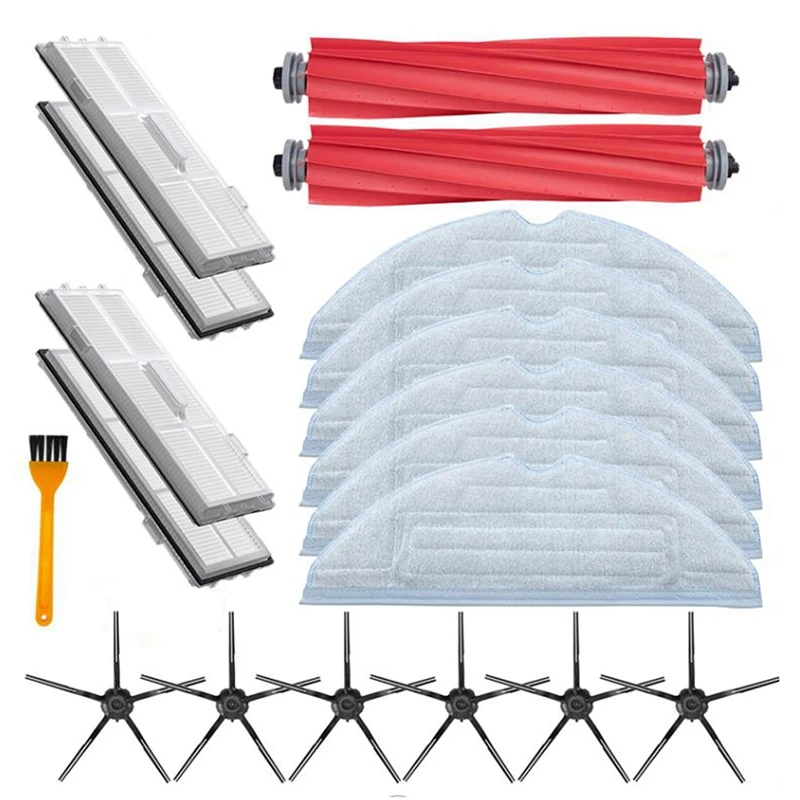 

Основная щетка, Hepa фильтр, тканевая салфетка для мытья полов, боковая щетка для Xiaomi Roborock T7S, T7Plus, T7Splus, S7, тряпка для мытья полов, запасные части