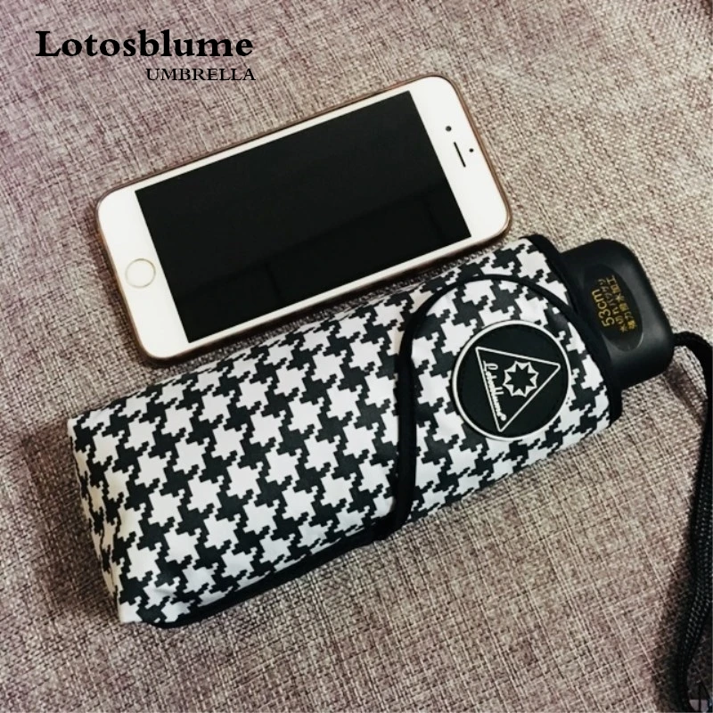 Зонт от дождя женский Ветрозащитный прочный 5 складных солнцезащитных зонтиков