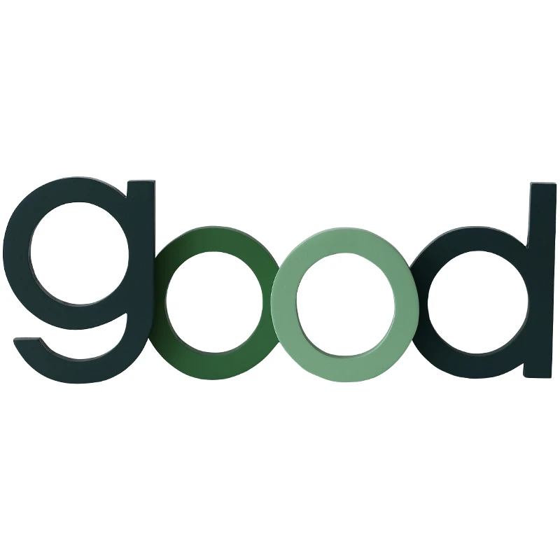 Большие деревянные украшения в скандинавском стиле Алфавит креативные личные