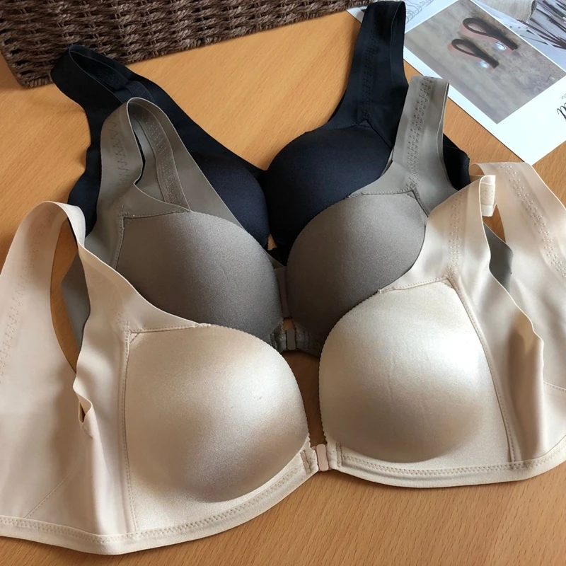 Купи Women's front and rear double-button bra can gather the chest to prevent sagging за 300 рублей в магазине AliExpress