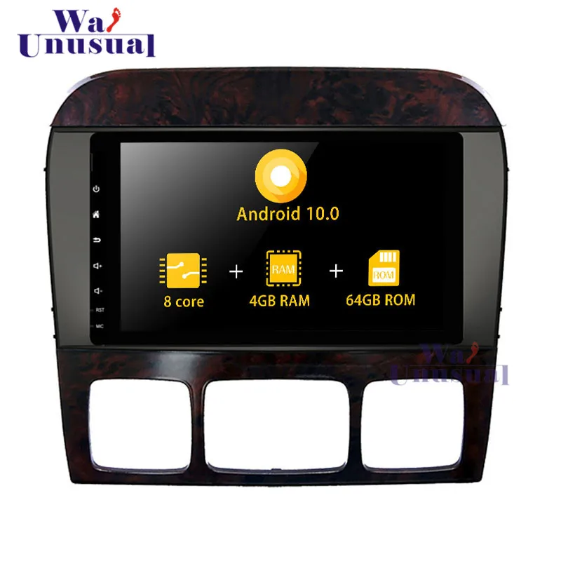 

WANUSUAL Android 10.0 Car GPS Navigation Player For Benz S W220 1998 1999 2000 2001 2002 2003 2004 2005 Car Radio Media Center