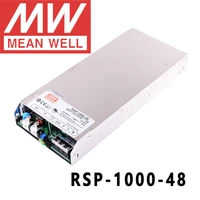 original mean well rsp 1000 48 meanwell 48v0 21a1008w single output with pfc function 1u low profile power supply