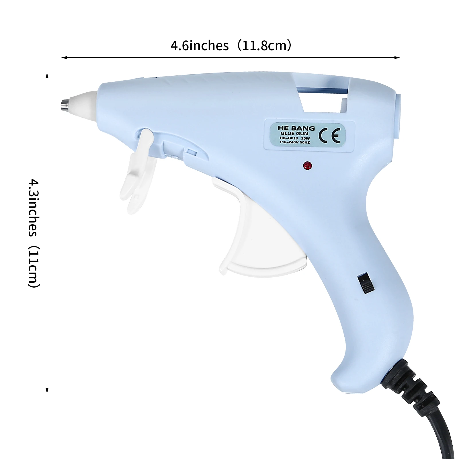 

HEBANG 20W Mini Hot-Melt Silicone Glue-Gun Power-Tools Project Guns Heat For School DIY Art Crafts Home Quick-Repairs