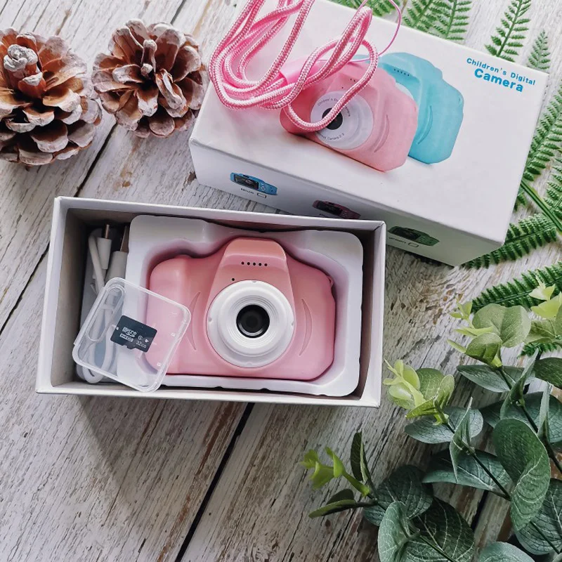 

Mini Digital Camera Toys for Kids 2 Inch HD Screen Chargable Photography Props Cute Baby Child Birthday Gift Outdoor Game