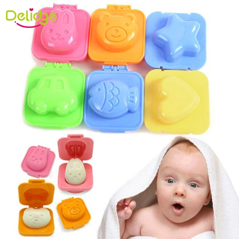 Инструменты для столовой и кухни 6 шт./компл. пресс риса Кролик Медведь Рыба