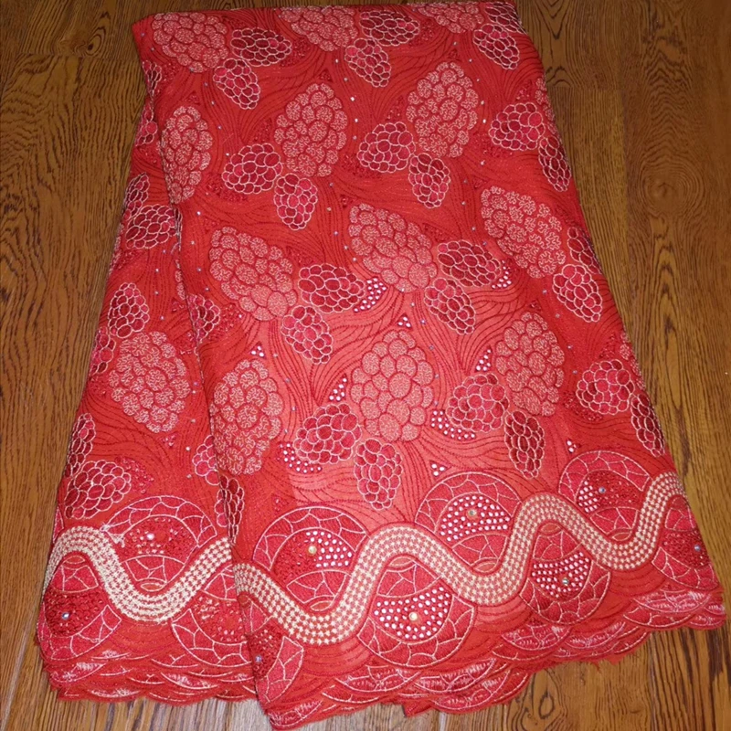 

2019 Новый дизайн ярко-красный цвет Виноградная вышивка нигерийская кружевная ткань 2019 Высокое качество Африканский французский тюль кружево для невесты