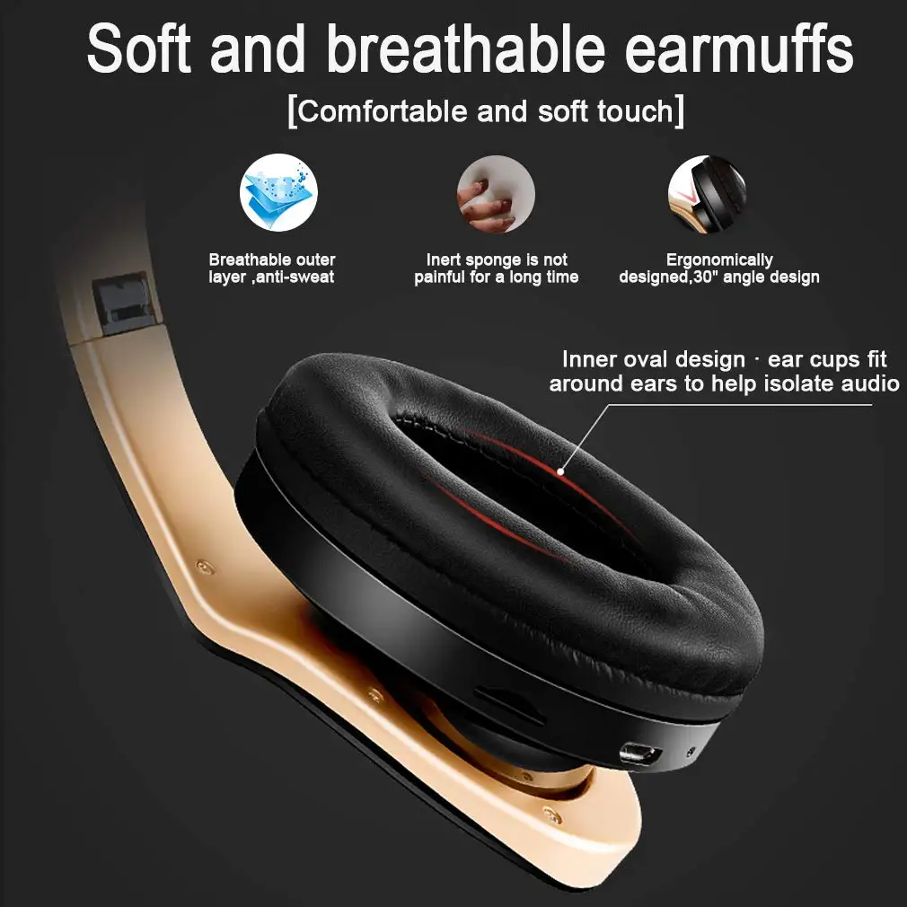 Bluetooth наушники накладные Hi Fi складные с микрофоном|Наушники и гарнитуры| |