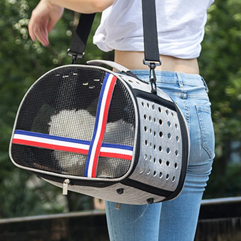 Переносная сумка для собак портативный рюкзак кошек пропускающий воздух