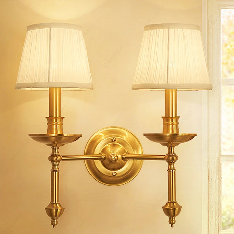 Скандинавский домашний Декор настенный светильник медный бра для гостиной