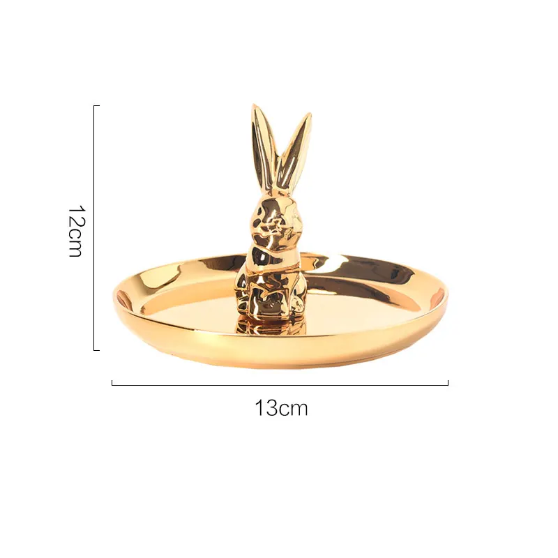 Нордическое украшение для дома с изображением животных Кролик свадебное блюдо