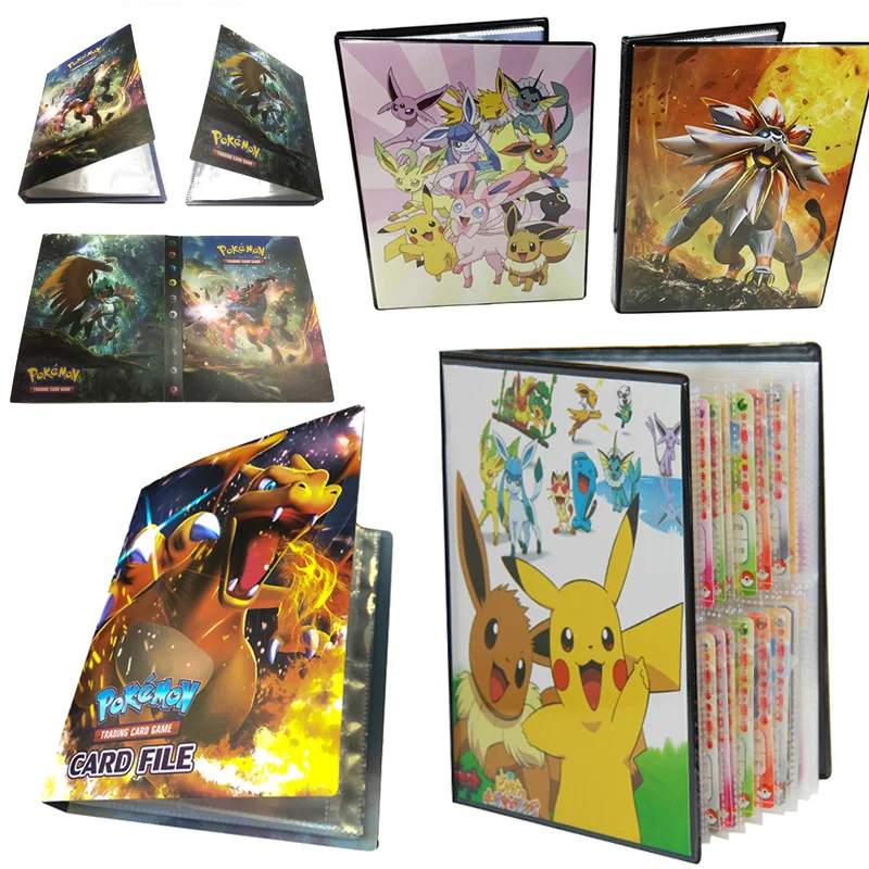 

Takara Pokemon Card альбом 160 240 324 Пикачу настольная игра игрушки PTCG аксессуары для карточек Коллекционная книга для детей