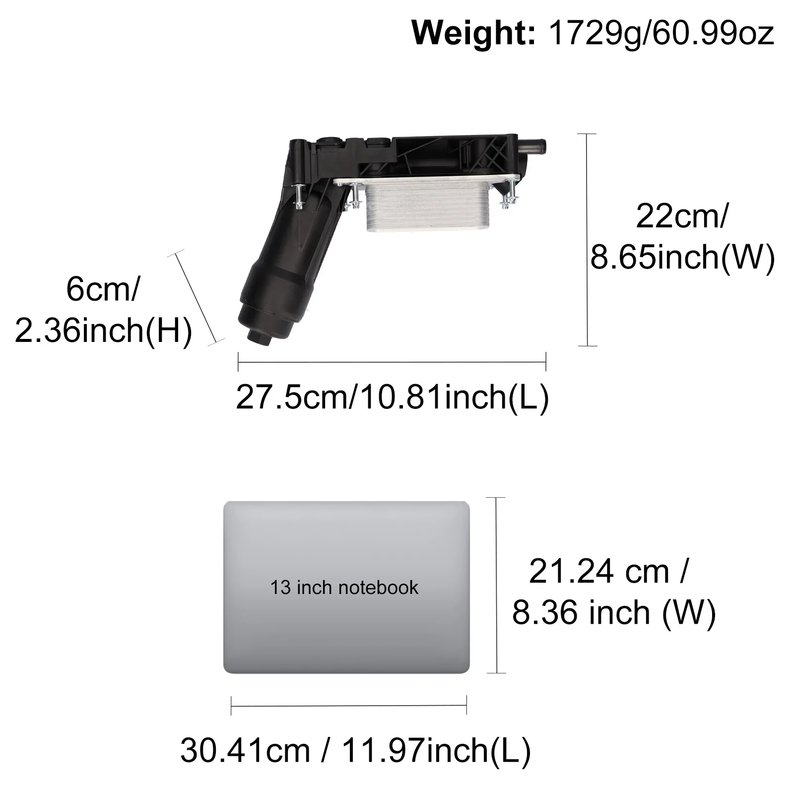

Engine Oil Cooler Filter Housing Adapter Assembly Compatible For Dodge Chrysler 3.6L V6 Radiateur Oil Cooler Filter Assembly