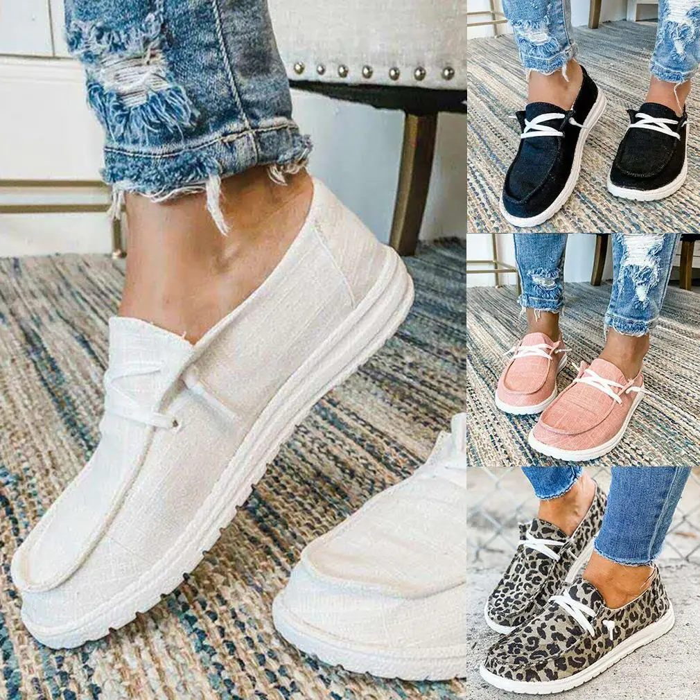 

2022 New Fashion Spring Two-Wear Single Shoes Women's Flat Non-Slip Soft Bottom Students All-match Lace-up Casual Shoes Korean
