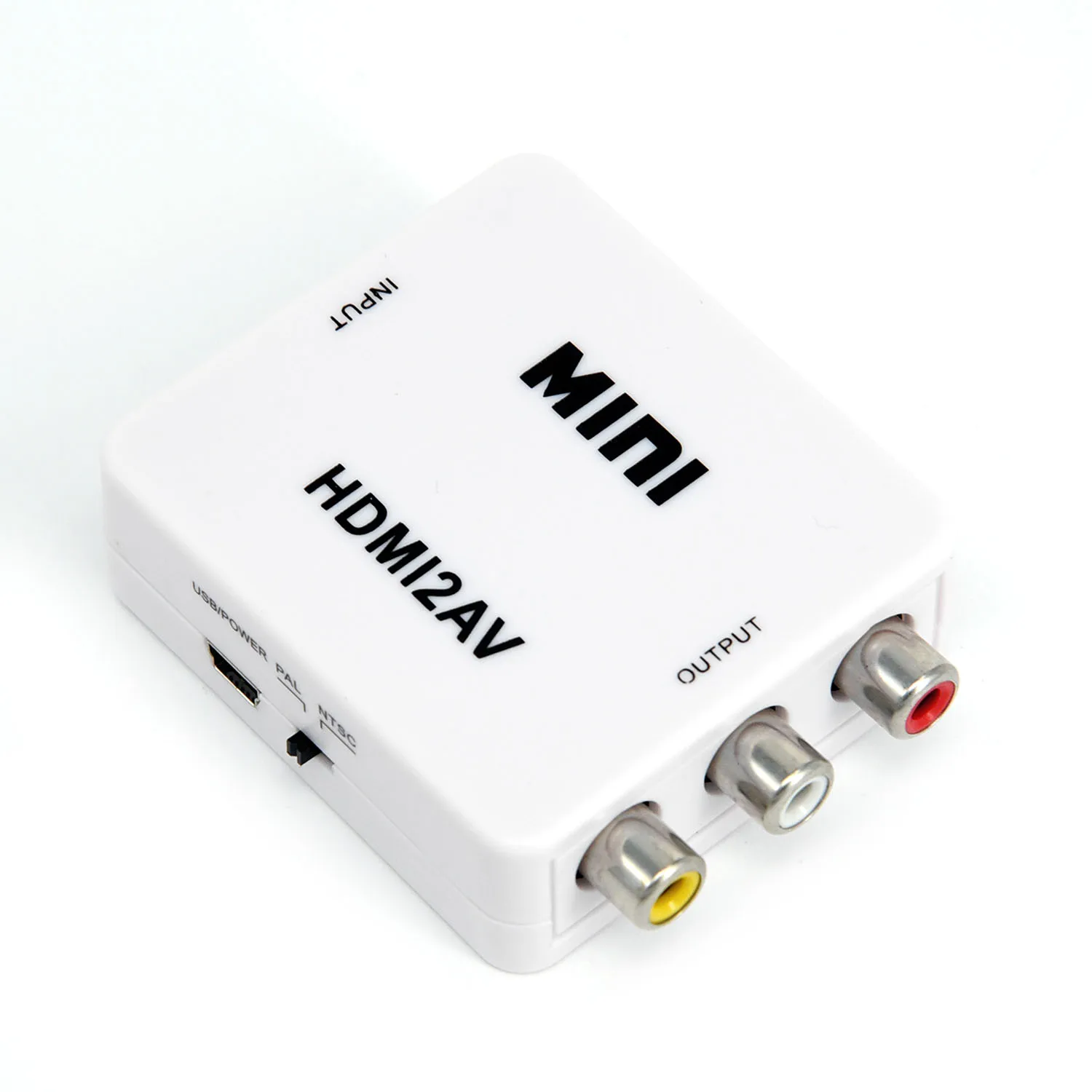 Поддержка конвертер адаптер ТВ HDMI до 3 RCA CVBS мини видео 1080P HDMI2AV композитный Full HD