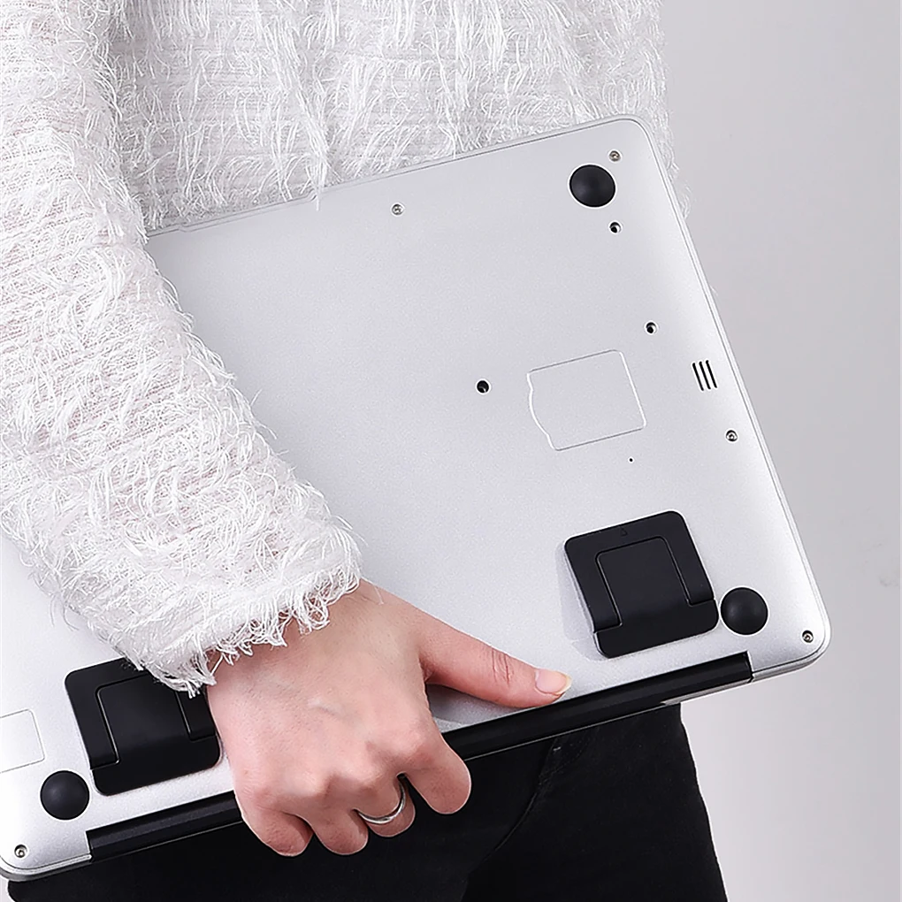 1 Piar Portable Laptop Bracket Holder Folding Desktop Notebook Rack Stand Support