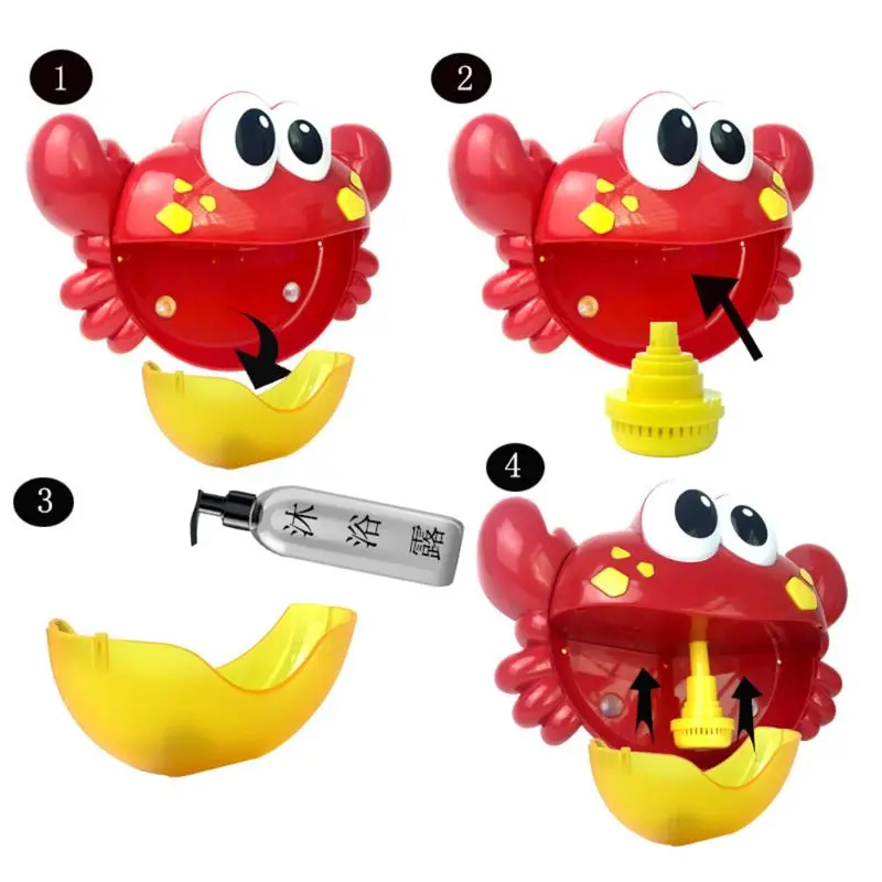 

Crab Bath Bubble Maker Automatic Bath Bubble Machine Bath Music Toy for Kids/Baby/Boys/Girls