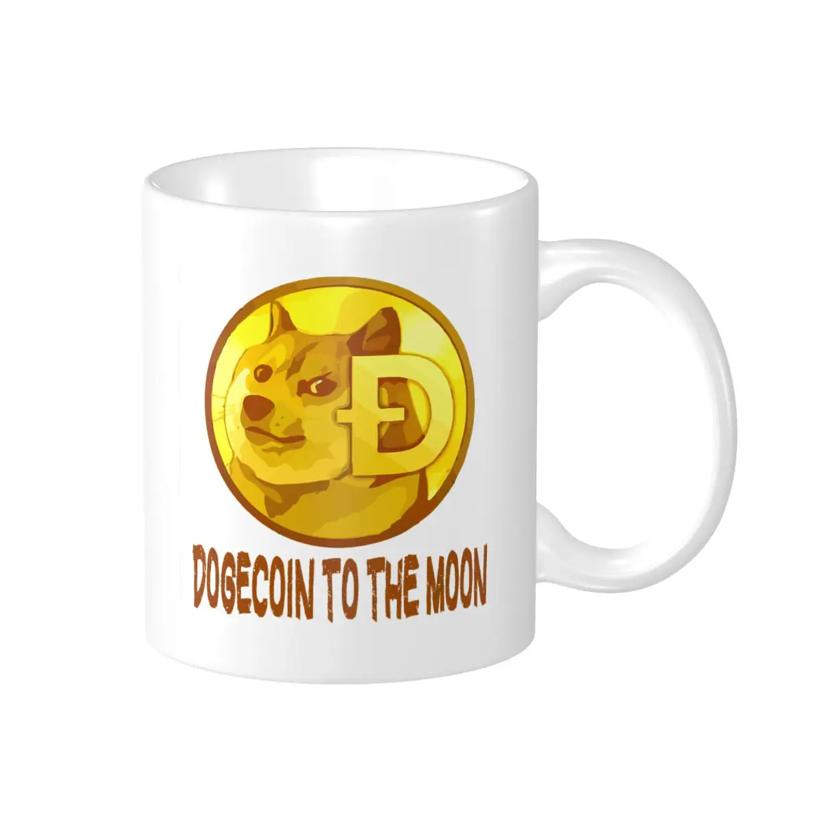 

Promo Dogecoin To The Moon (5) Mugs Funny Cups CUPS Print Humor Graphic R376 milk cups