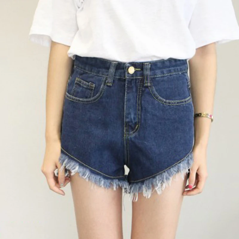2019 New Summer Mori Girl Embroidery Cat Jeans Woman Pocket Wide Leg High Waist Shorts Plus Size S-5XL YY493 | Женская одежда