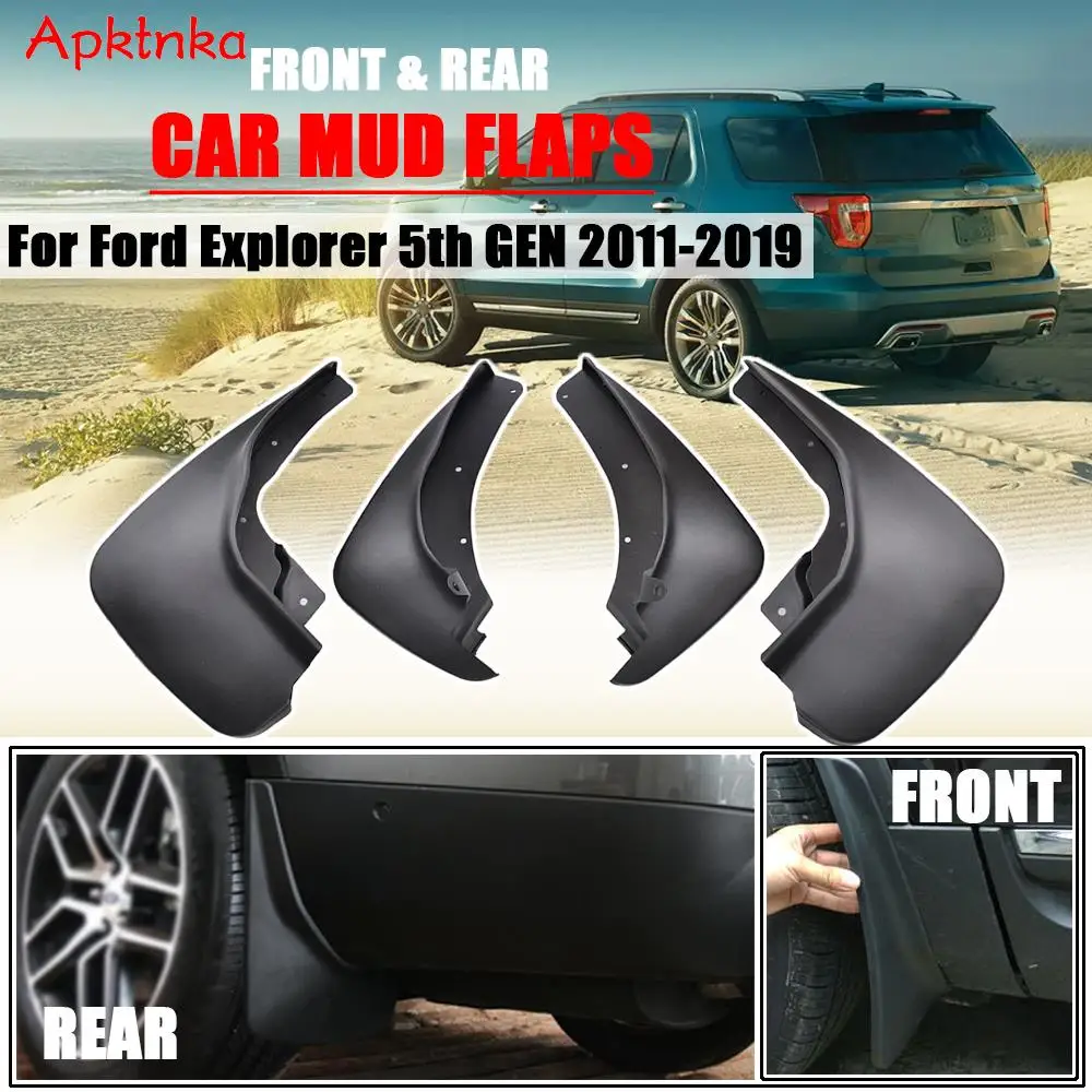 Car Mudflaps For Ford Explorer 2011-2019 Fifth Generation Mud Flaps Splash Guards Mudguards Mud Flap Front Rear Fender Protector