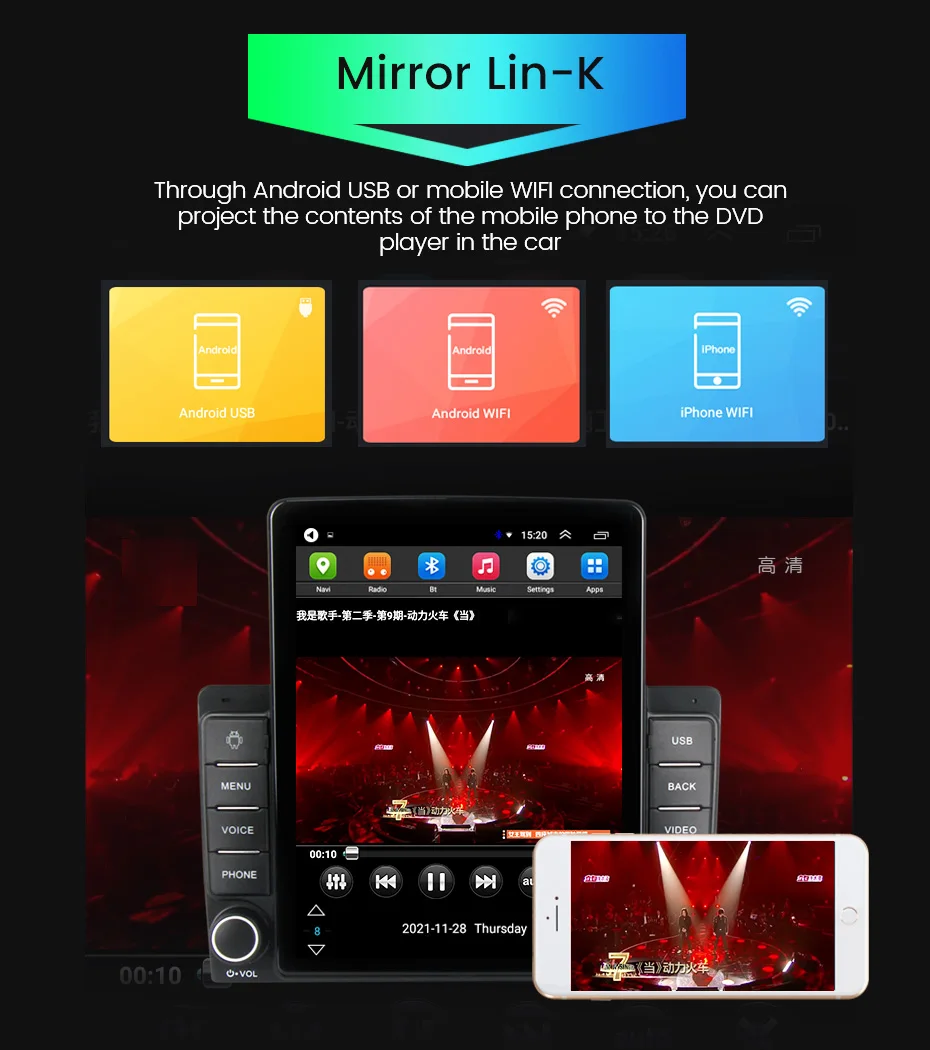 Android Carplay + Автомобильная интеллектуальная система навигации GPS 4G FM для Mitsubishi Outlander