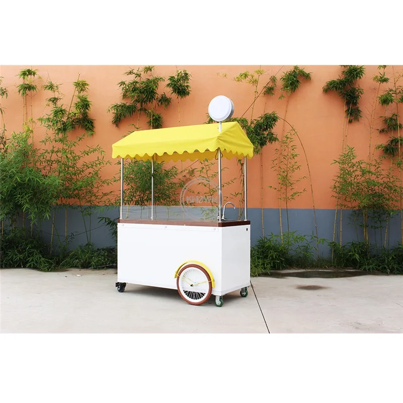 Hot sale multifunction free shipping pedal adult colorful coffee food cart mobile bar small shop store | Бытовая техника