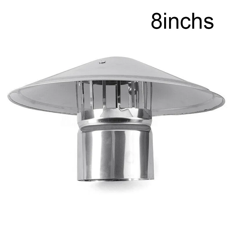 

4/6/8 Inch Stove Pipe Chimney Cap Fireplaces Rain Hat Smokeware Zinc Alloy Mushroom-shaped SP99