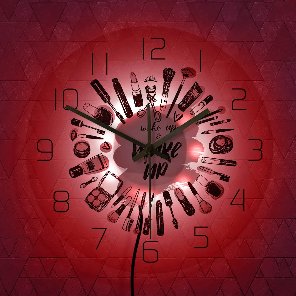 Косметическая коллекция Wake Up & Make бесшумные механические настенные часы салон