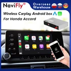 Автомобильный мультимедийный беспроводной Apple CarPlay Navifly для Honda Accord Android, автомобильный модуль, декодер зеркальной ссылки для видео