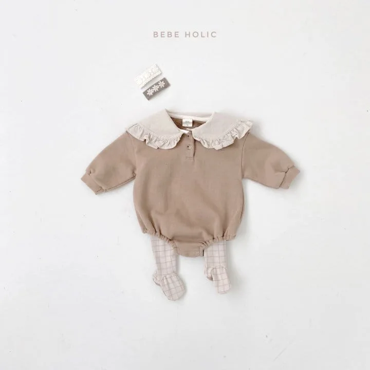 Ropa con solapa grande para beb&eacute; y ni&ntilde;a, body infantil de Color s&oacute;lido, mono de algod&oacute;n de manga larga para beb&eacute;, novedad de 2021-5