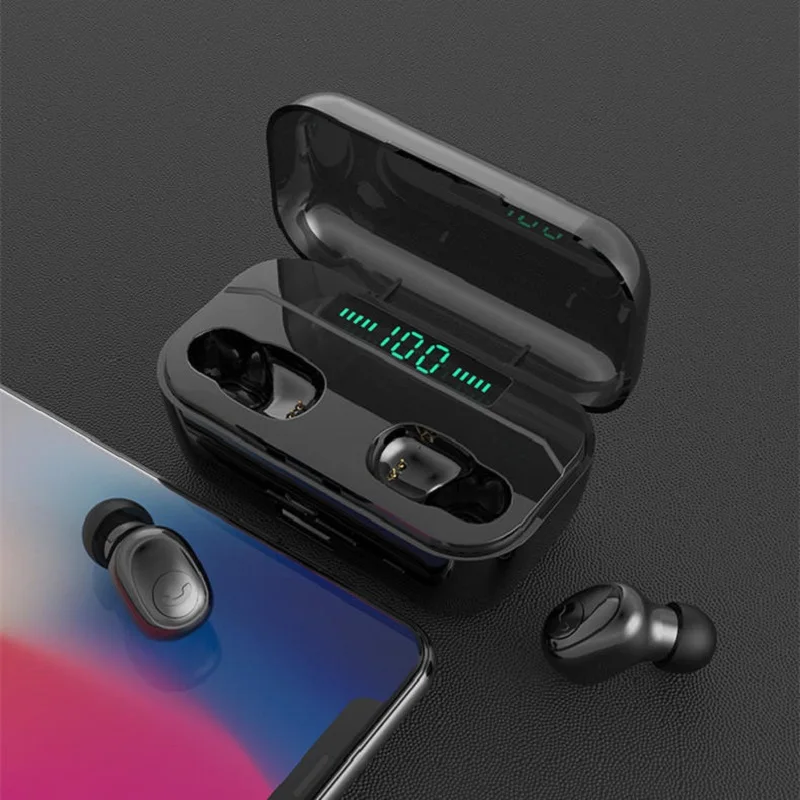 G6S TWS двойные bluetooth-наушники светодиодный цифровой дисплей IPX7 глубокая