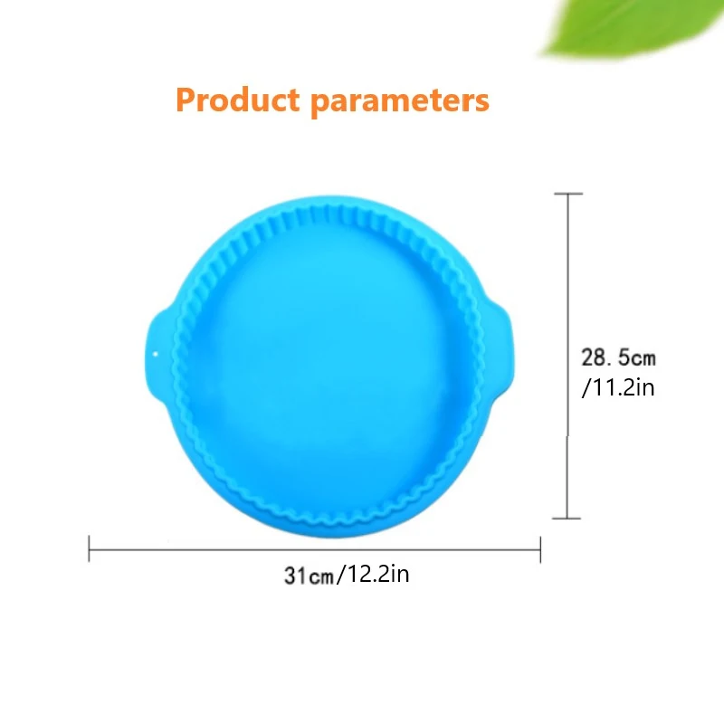 

10 Inch Silicone Round Cake Fondant Mousse Mould Pizza Pan Oven Baking Tray Pans Cake Pie Dish Mold Kitchen Bake Eco-Friendly #6
