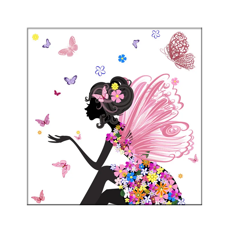 

Flower Unframed Impressionist Girl Bedroom Decoration Psychedelic Wall Paintings Minimalist Girl Bedroom Decoration