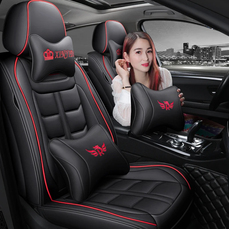 

Front+Rear Car Seat Cover for Dacia Dokker Duster Lodgy Logan Sandero Lincoln Mkc Mks Mkx Mkz of 2022 2021 2020 2019 2018 2017