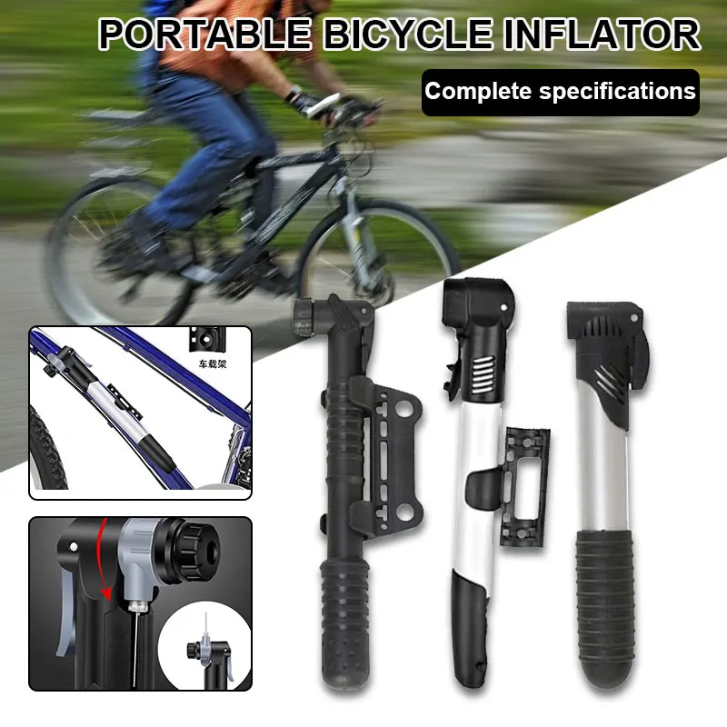 

Mountain Bike Inflator Portable Mini SuItable for Balloon Football Blue Ball SM