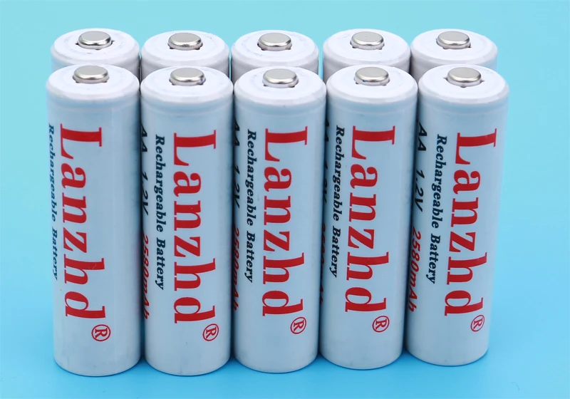 4 шт AA 1,2 V перезаряжаемые батареи AA 1,2 V литиевая батарея Pro AA 2580mAh 1,2 V Ni-MH для игрушка-фонарик предварительно разогретый аккумулятор 2A