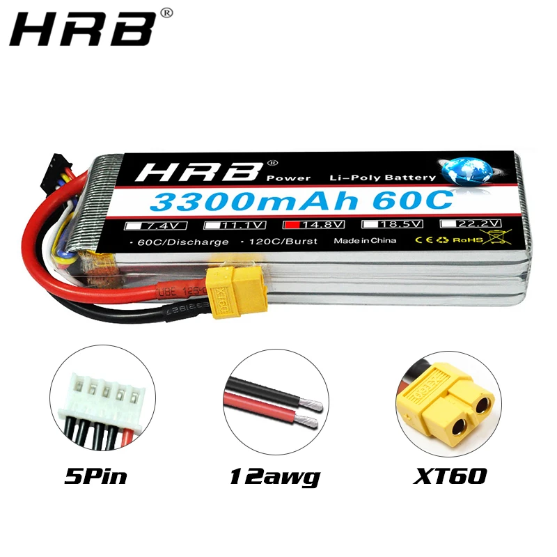 HRB 2S 7 4 V 11 1 Lipo батарея 3300mah T Deans 60C XT60 3S 3 RC Quadcopter FPV Самолет Автозапчасти 14 8 18 5 22 2