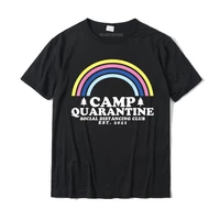 retro vintage camp quarantine funny social distancing gift t shirt cotton men top t shirts group tops tees cute design