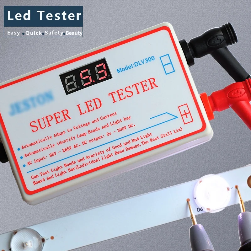 0-300V LED Tester Strip Lamp Test Tool with Voltage Display and Adjustable Voltage(US Plug) | Электроника