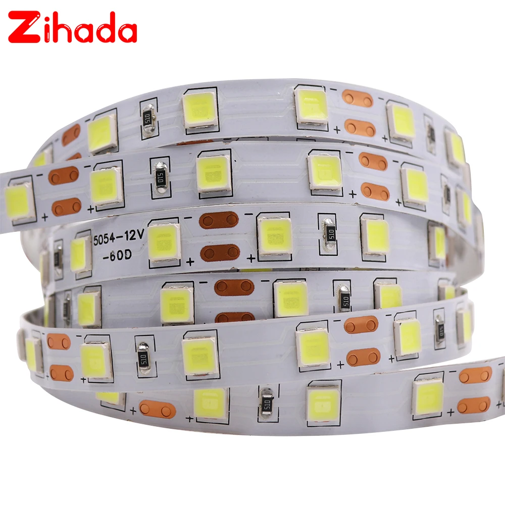 

5 м DC12V Светодиодный светильник SMD 5050 5054 5630 7020 светодиодный ленточный светильник 60 светодиодов/м гибкий светодиодный светильник водонепрони...