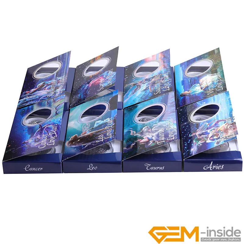 Набор Колье с 12 созвездиями из натурального пресноводного жемчуга в устрице