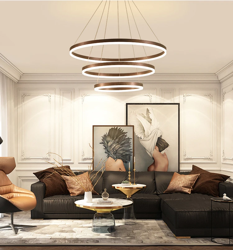 

Светодиодный падение светильник люстра подвесной светильник для гостиной, гостиная столовая зал Роскошная Подвесная лампа Современный ху...