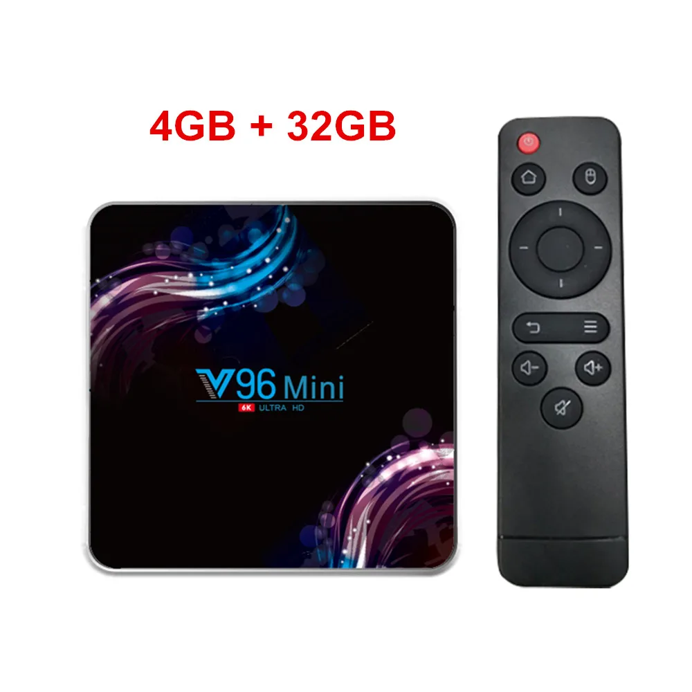 4G32G V96 мини ТВ коробка Android 9,0 Allwinner H6 4 ядра, 4 Гб 128 6K H.265 Wi-Fi V96mini 32 ГБ/64 Гб Smart tv Box HD Netflix Youtube - Цвет: 4G32G
