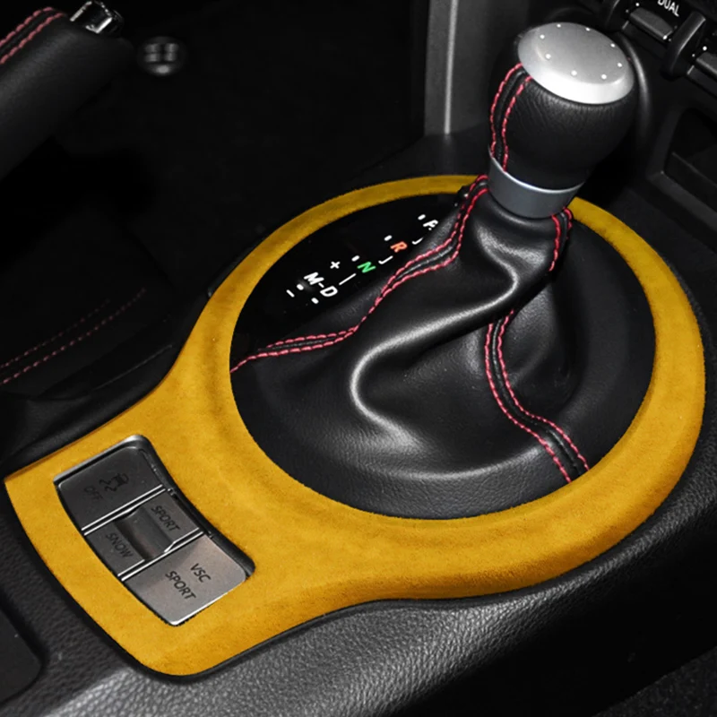 

4 цвета, замшевая Автомобильная панель переключения передач, декоративная рамка для Subaru 86/BRZ ZN6/ZC6 2013-2020, аксессуары для интерьера автомобиля